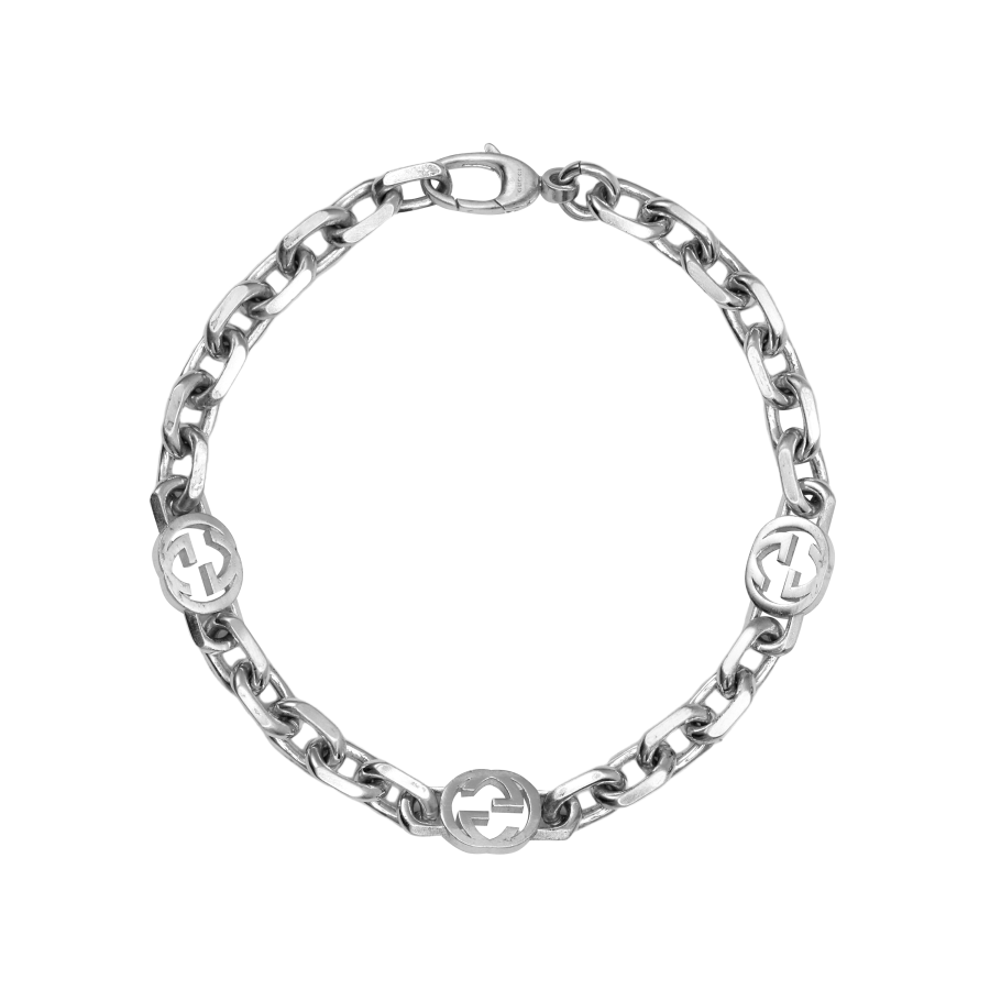 GUCCI GUCCI 925 Sterling Silver Bracelets Unisex Silver