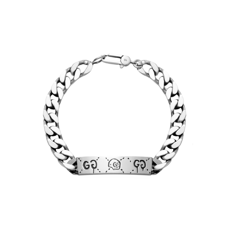 GUCCI GUCCI Ghost 925 Sterling Silver Bracelets Unisex Silver