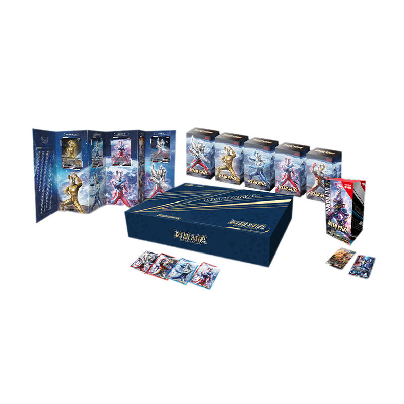 KAYOU Ultraman Card, Hero Duel, Annual Deluxe Version KR Card, Rubber Doll Card Accessories 1 Box