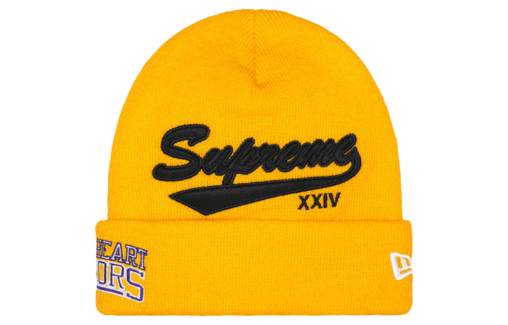 Supreme Supreme x New Era Twill Beanies Unisex Yellow
