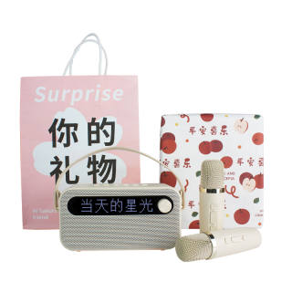AISOMEX Speakers B160 K Pop Karaoke Home Use Outdoor Singing Wireless Bluetooth KVT Lyrics Display Alarm Clock