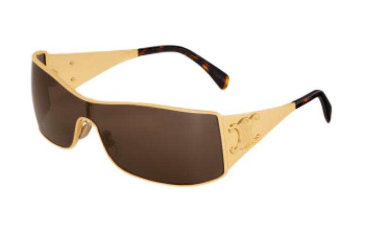 CELINE CELINE Triomphe Metal Racer Sunglasses In Metal