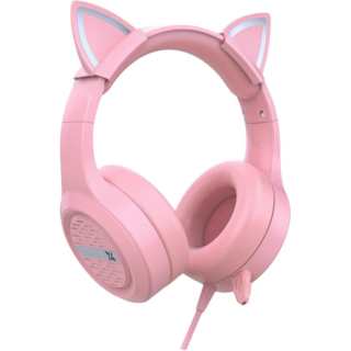EWEADN 12 Pink Cat Ears Head mounted Active Noise Cancellation Headphones