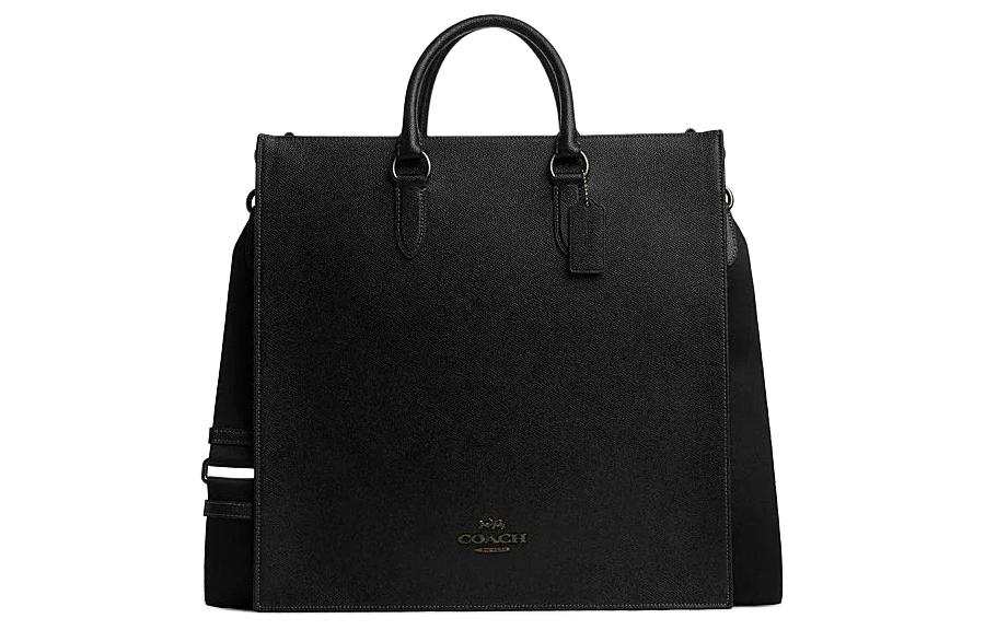 COACH Dylan Cow Leather Tote Bag, Shopping Bag, Shoulder Bag, Crossbody Bag, Handbag Large Men's Black