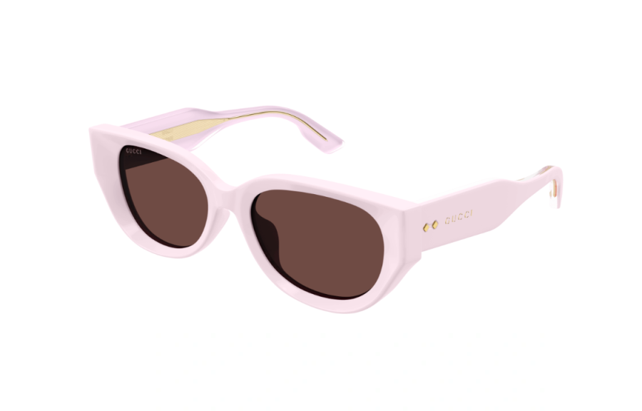 GUCCI GUCCI Irregular Shape Sunglasses Men's Pink