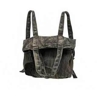 REBIRTH Denim Backpack Regular Unisex Black/Khaki