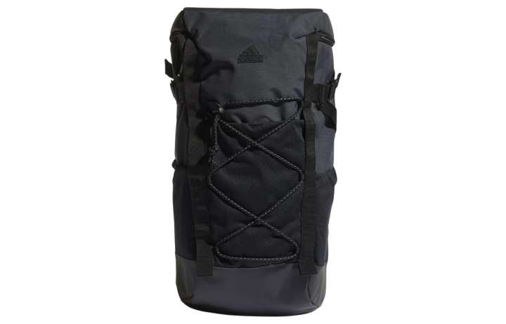 Adidas Adidas Recycled Polyester Plain Weave Fabric Escape Backpack Outdoor Mountaineering Bag Backpack Men's Black
