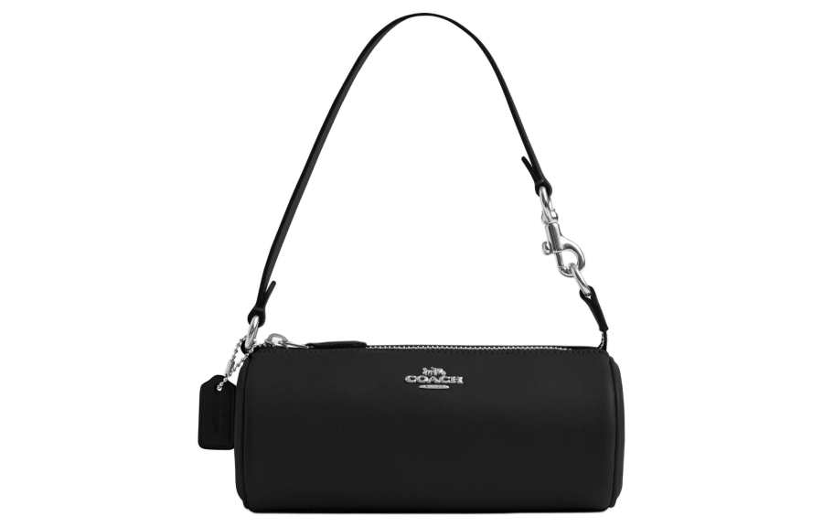 COACH Nolita Calfskin Cylinder Bag Handbag, Shoulder Bag Small Women's Black