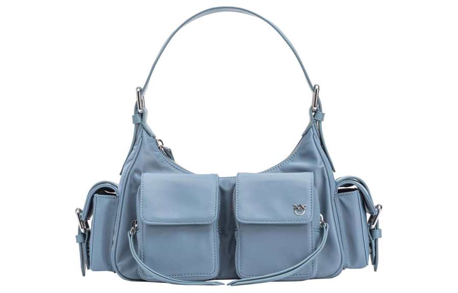 PINKO Polyurethane Handbag Large Women's Blue