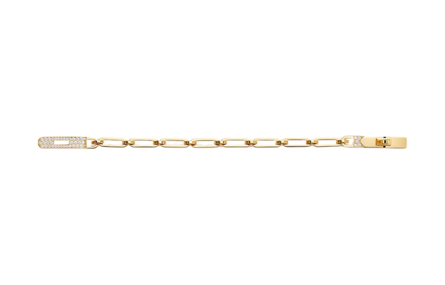 HERMES 18K Gold, Diamond Bracelets Women's Gold