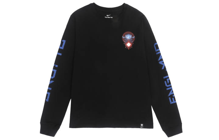 Nike Nike T Shirts Men's Black Crew Neck Moderate Straight Fit
