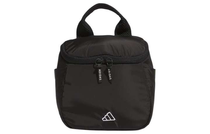 Adidas Adidas Recycled Polyester Plain Weave Fabric One Shoulder Handbag Women's Black
