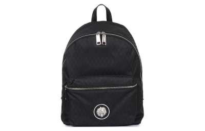 VERSUS Zip Closure Polyester Backpack Men's Black