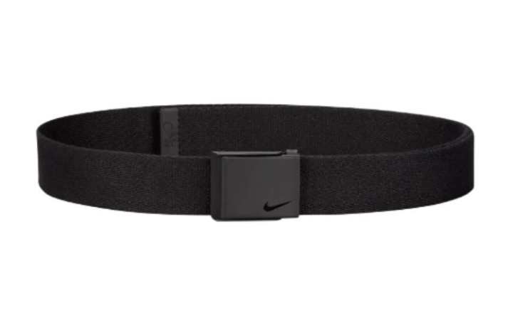 Nike Nike Emblem Pattern Smooth Buckle Belts Unisex Black Width 3.8CM