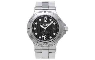 BVLGARI Wrist Watches Automatic Mechanical Movement Stainless Steel Strap 42mm Black Dial Unisex 300m Waterproof