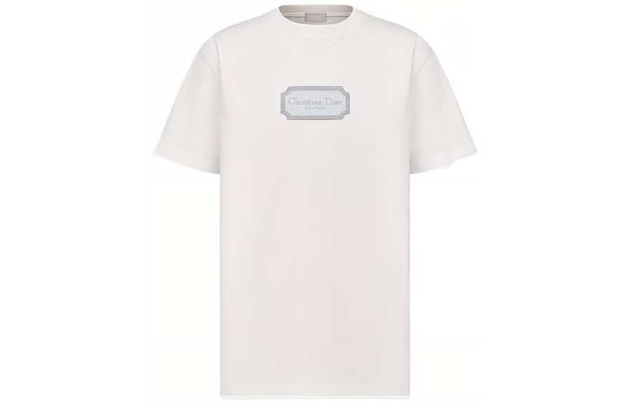 DIOR DIOR Homme Logo Patch Round Neck T Shirt