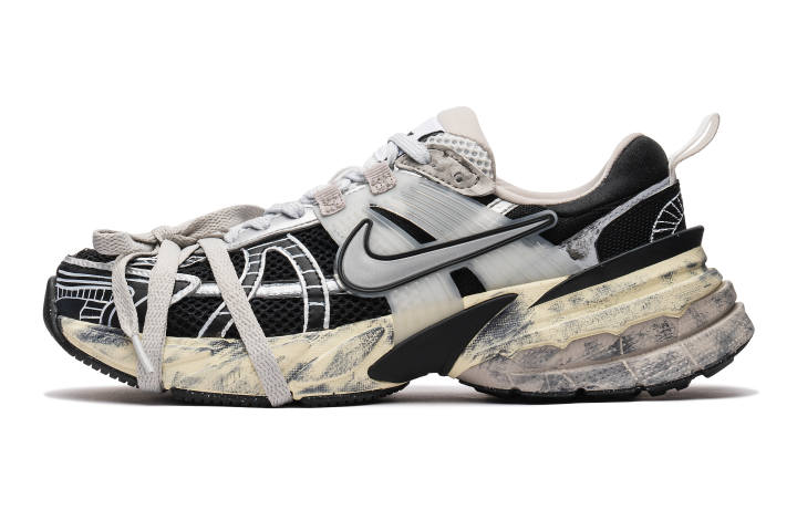 Nike Nike V2K Run Low top Running Shoes Women's Black Silver