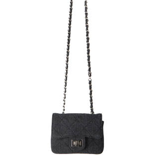 HAWA Denim Crossbody Bags Small Women's Light Blue/Dark Blue/Black