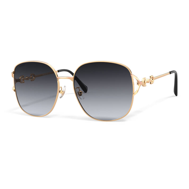 PARZIN Alloy Round Sunglasses Women's