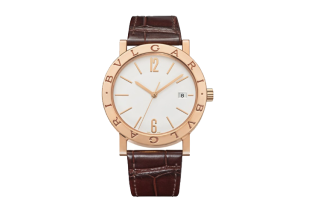 BVLGARI Wrist Watches Automatic Mechanical Movement Crocodile Leather Strap 38mm White Dial Women's Watch