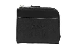 PALM ANGELS Logo debossed Leather Wallet