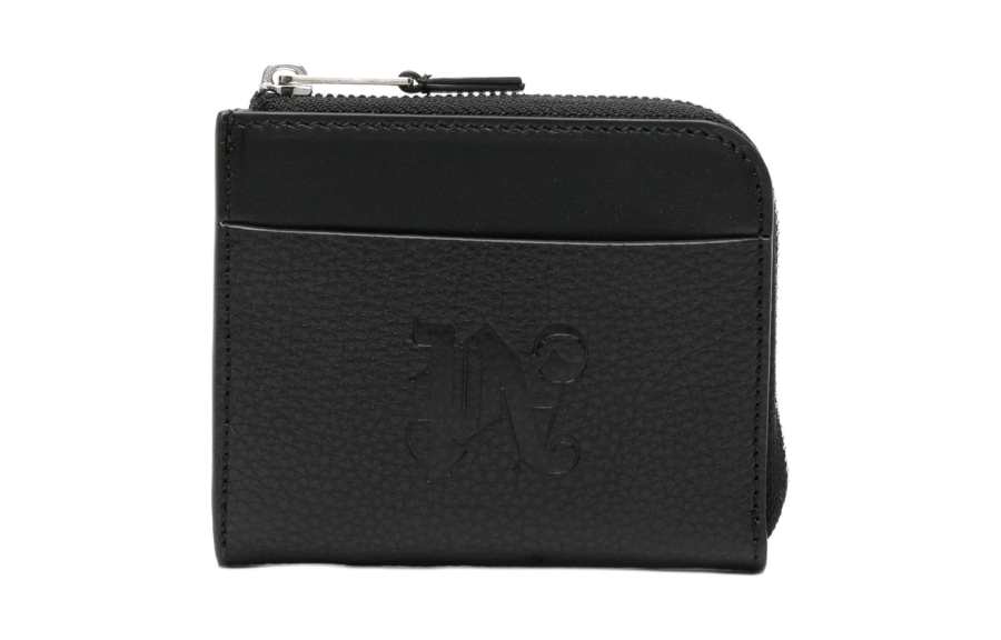 PALM ANGELS Logo debossed Leather Wallet