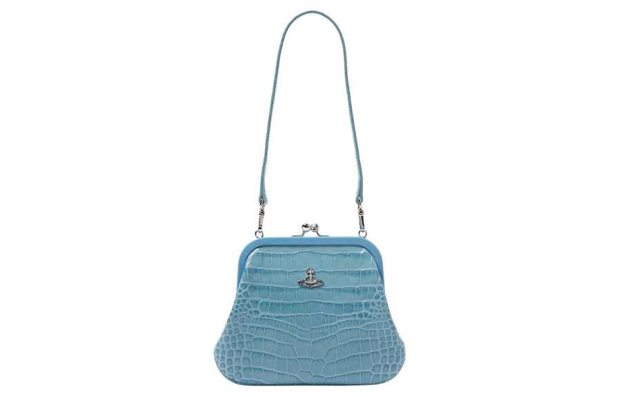 Vivienne Westwood Cow Leather Handbag Women's Blue