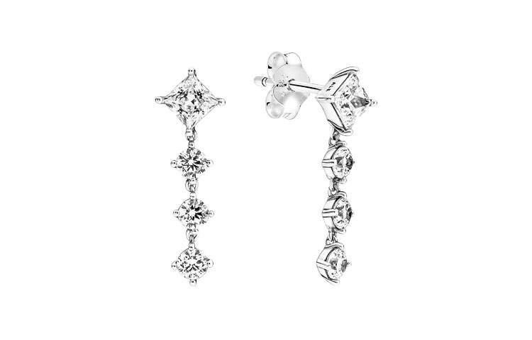 Pandora 925 Sterling Silver Earrings Women's