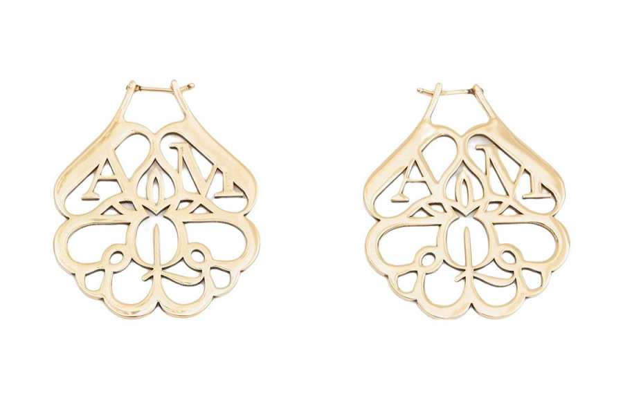 Alexander McQueen Earrings Women's Brown Yellow