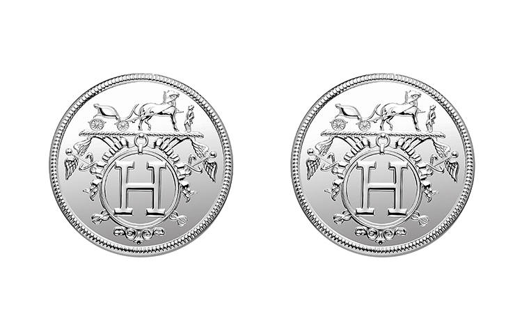 HERMES HERMES 925 Sterling Silver Earrings Unisex