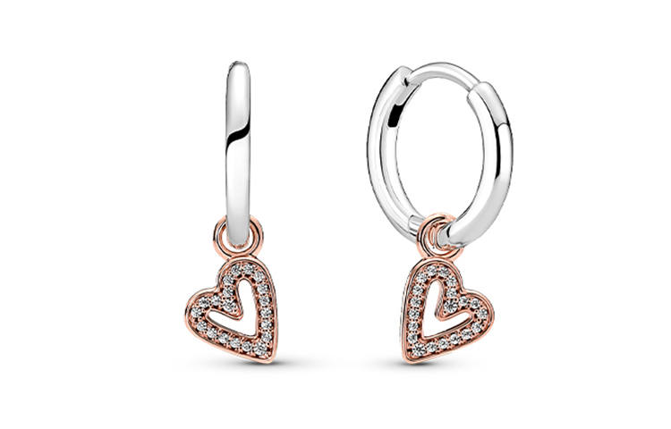 Pandora 925 Sterling Silver Earrings Women's