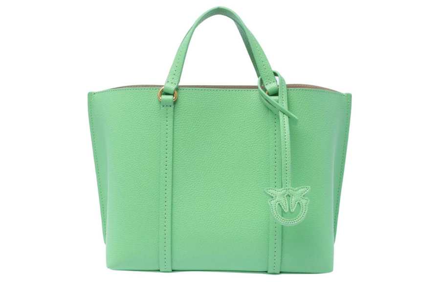 PINKO Calfskin Crossbody Handbag Medium Women's Green