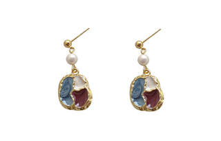 JOLLY SEASONS S925 Silver Needle Earrings Women's