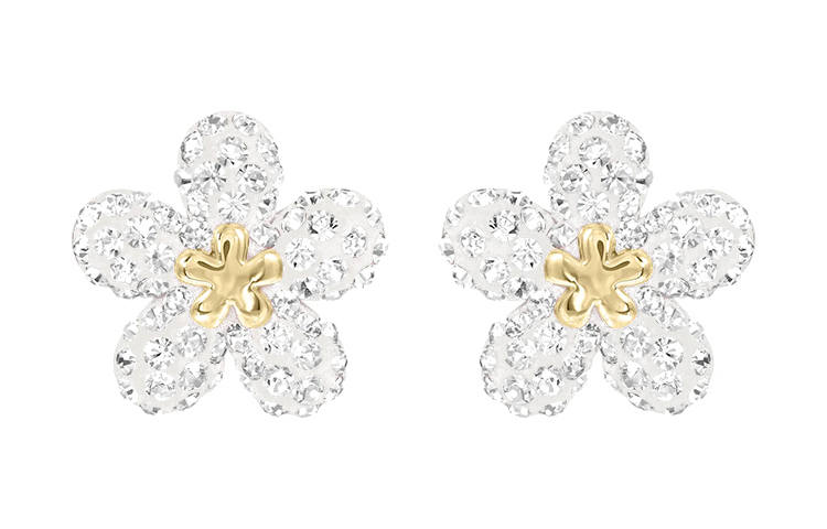 Swarovski Tough Alloy Earrings Women's White