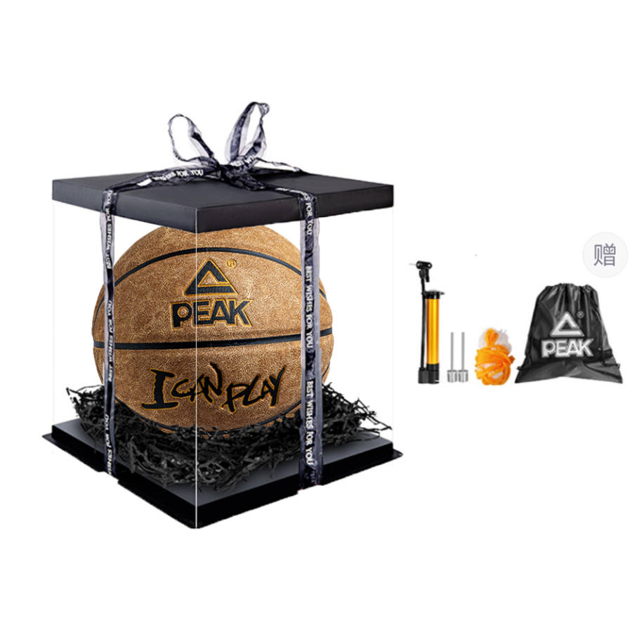 PEAK PEAK Pu Basketball Brown Size 7 Training Unisex