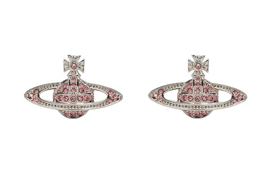 Vivienne Westwood Logo Plaque Studded Earrings