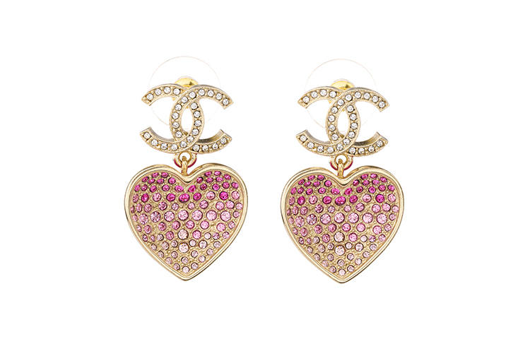 CHANEL CHANEL Earrings Women's Pink