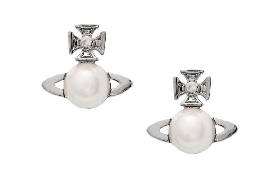 Vivienne Westwood Brass Earrings Women's Silver
