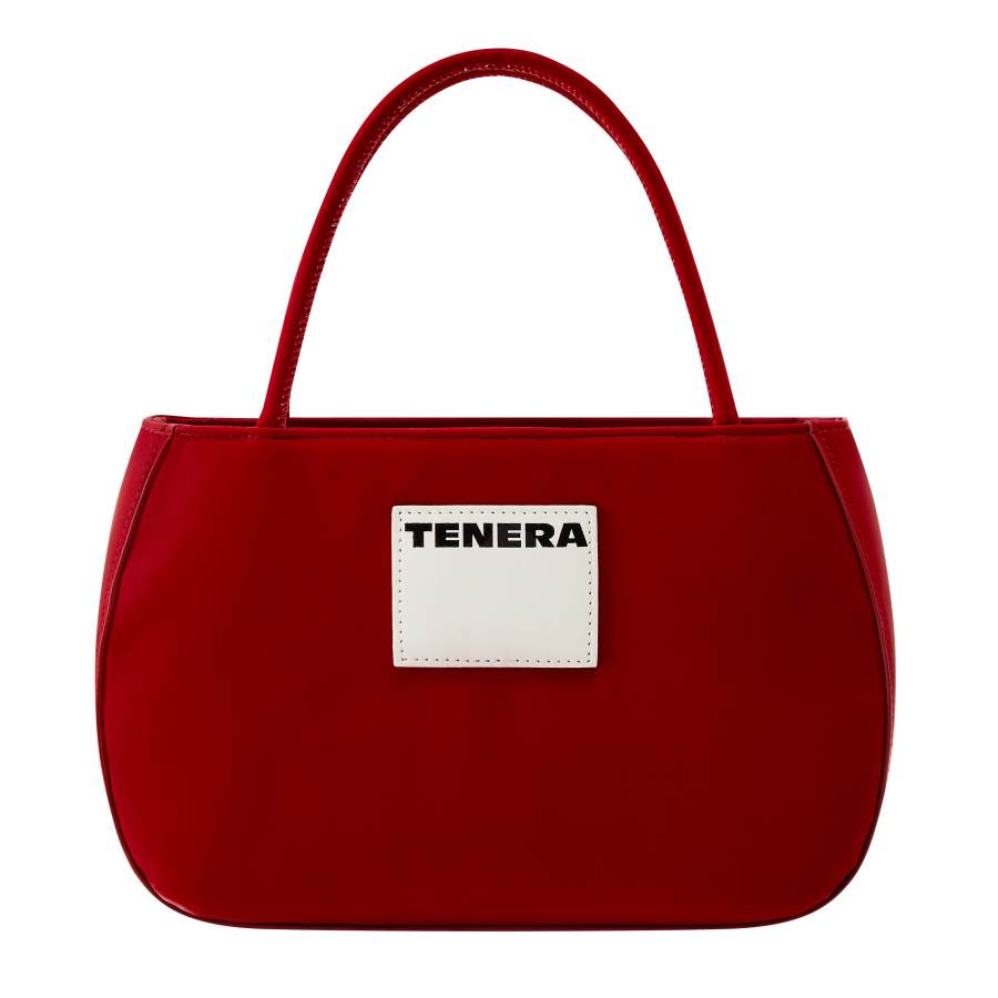 TENERA Environmentally Friendly Plain Leather Material Handbag Regular Women's Little Red Beans