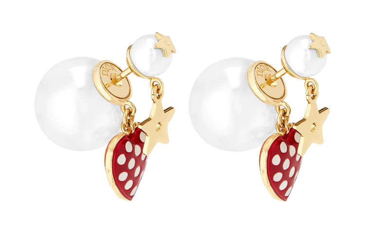 DIOR DIOR Earrings Women's Red