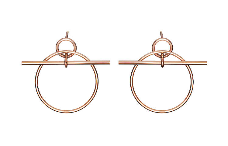 HERMES Chaine D'Ancre Earrings Women's