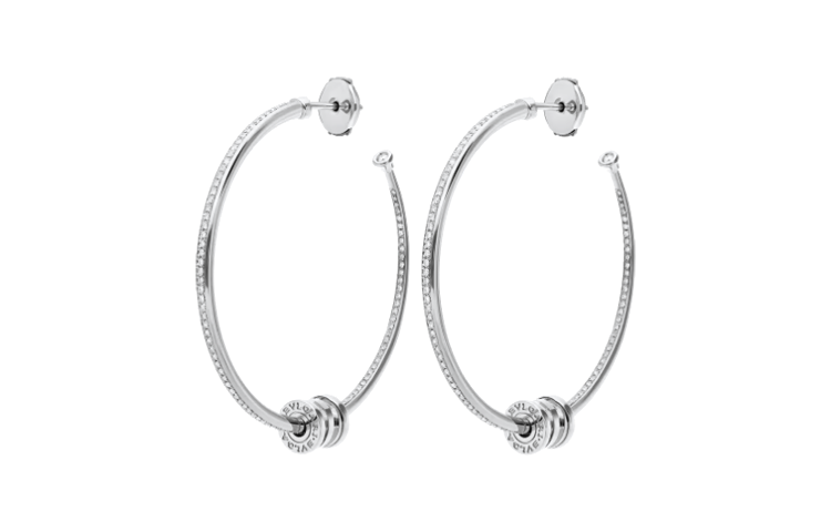 BVLGARI Earrings Women's Silver