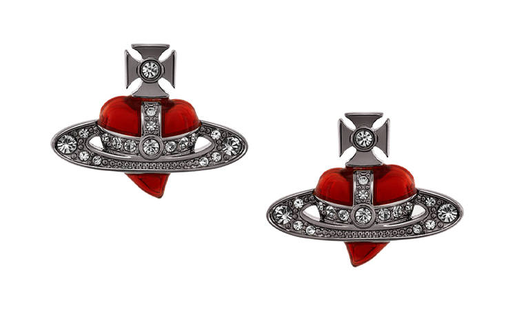 Vivienne Westwood Crystal Earrings Women's Red