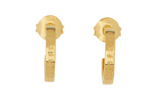 MM6 Maison Margiela Brass Earrings Women's Gold