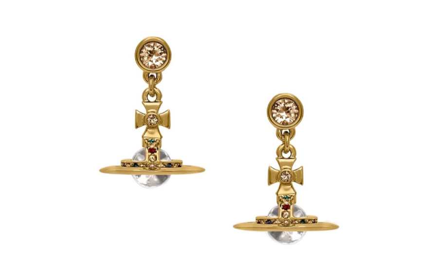 Vivienne Westwood Original Design Brass Earrings Women's