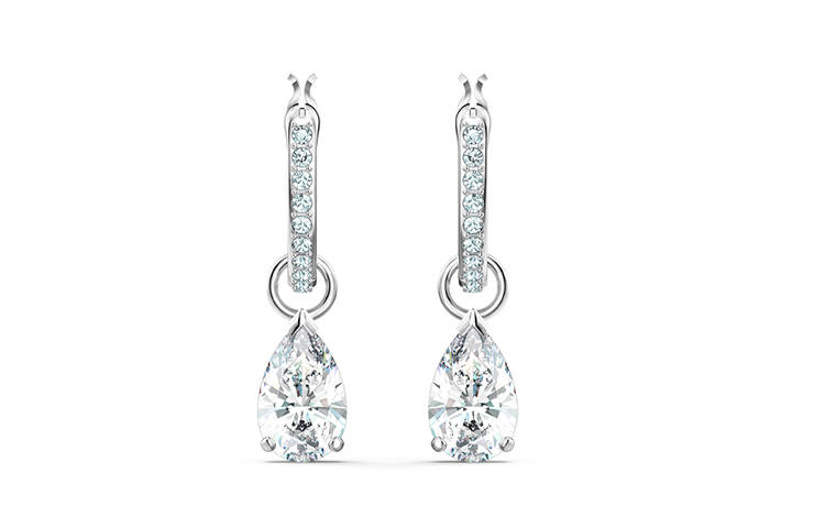 Swarovski Stilla Artificial Crystal Earrings Women's White