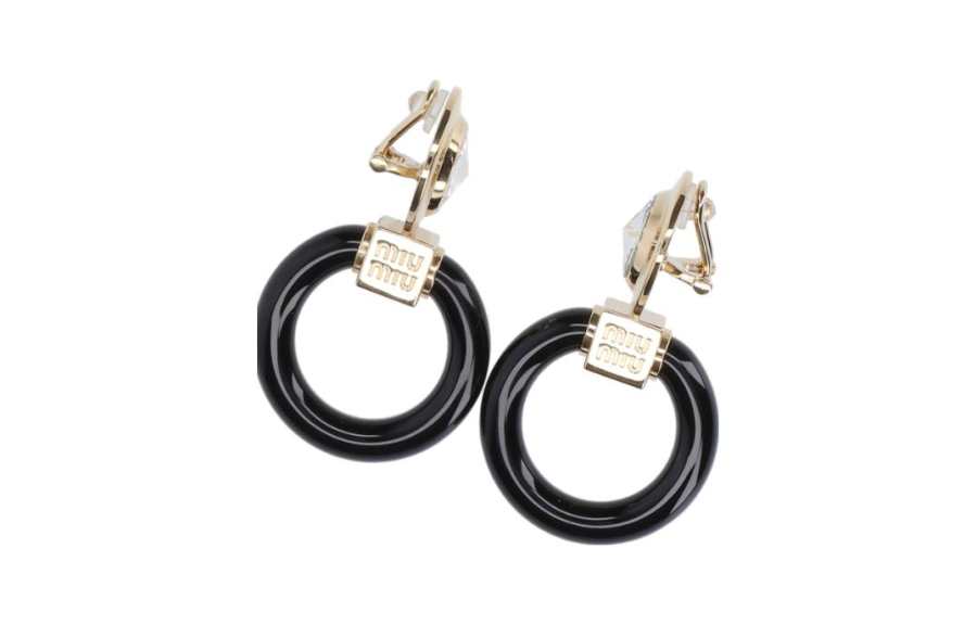MIU MIU Earrings Women's Black