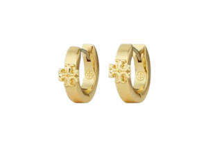 TORY BURCH 【Best of: PromotionsPrevious Season】Kira logo huggie earrings