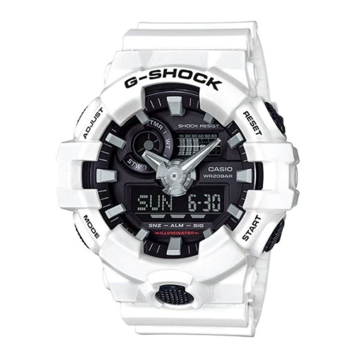 CASIO CASIO Unisex Liquid Crystal/Analog Dual Display Series Gray Watch GA-700-7ARP