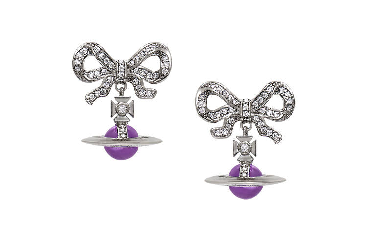 Vivienne Westwood Octavie 925 Sterling Silver, Cubic Zirconia Earrings Women's